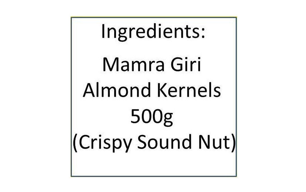 Let's Go Nuts Superior Mamra Giri Almonds    Pack  500 grams